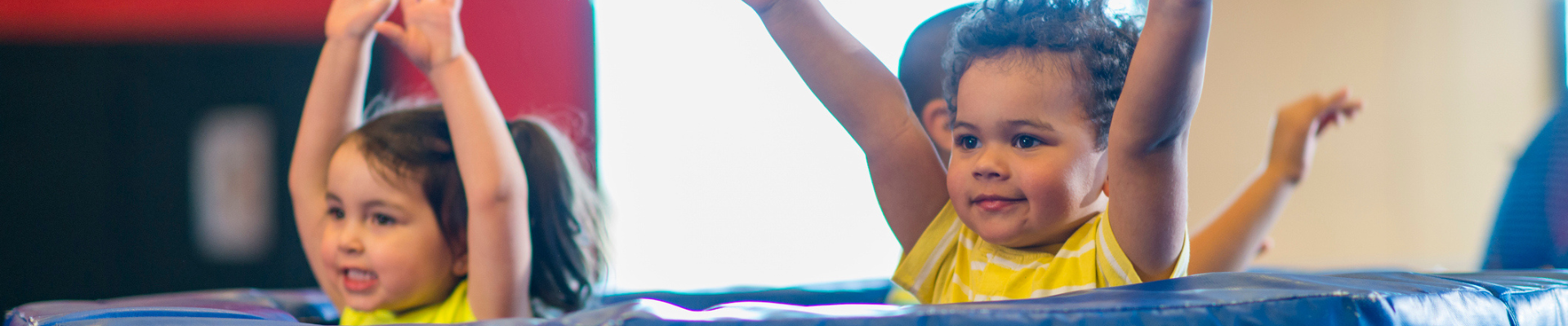 Kids in a tumbling class