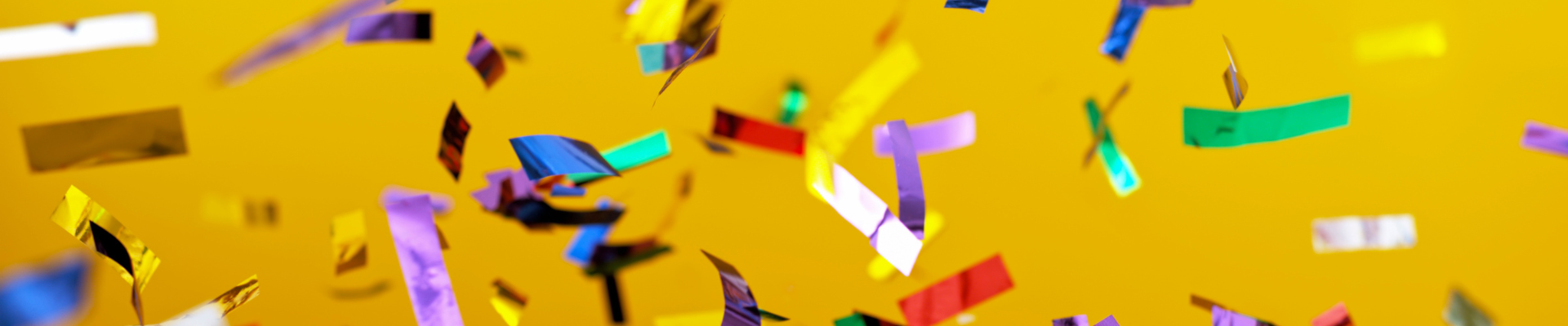 Multi colored confetti