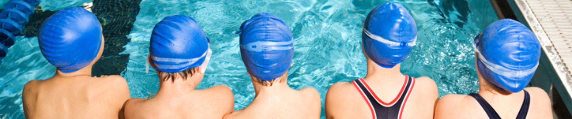 Swimmers in pool waiting