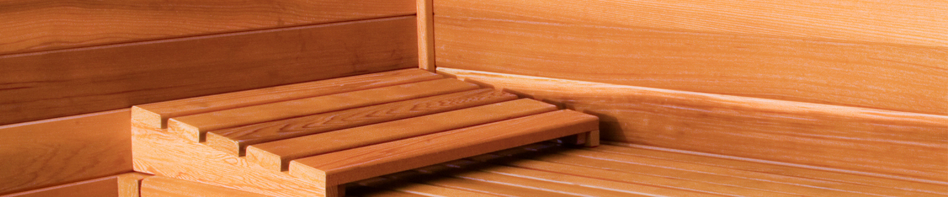 Wood sauna steam room