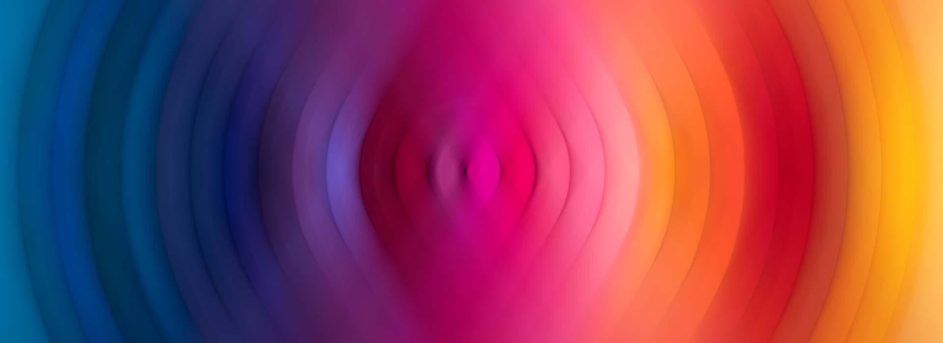 Multicolored texture with some parts blurred and others in focus