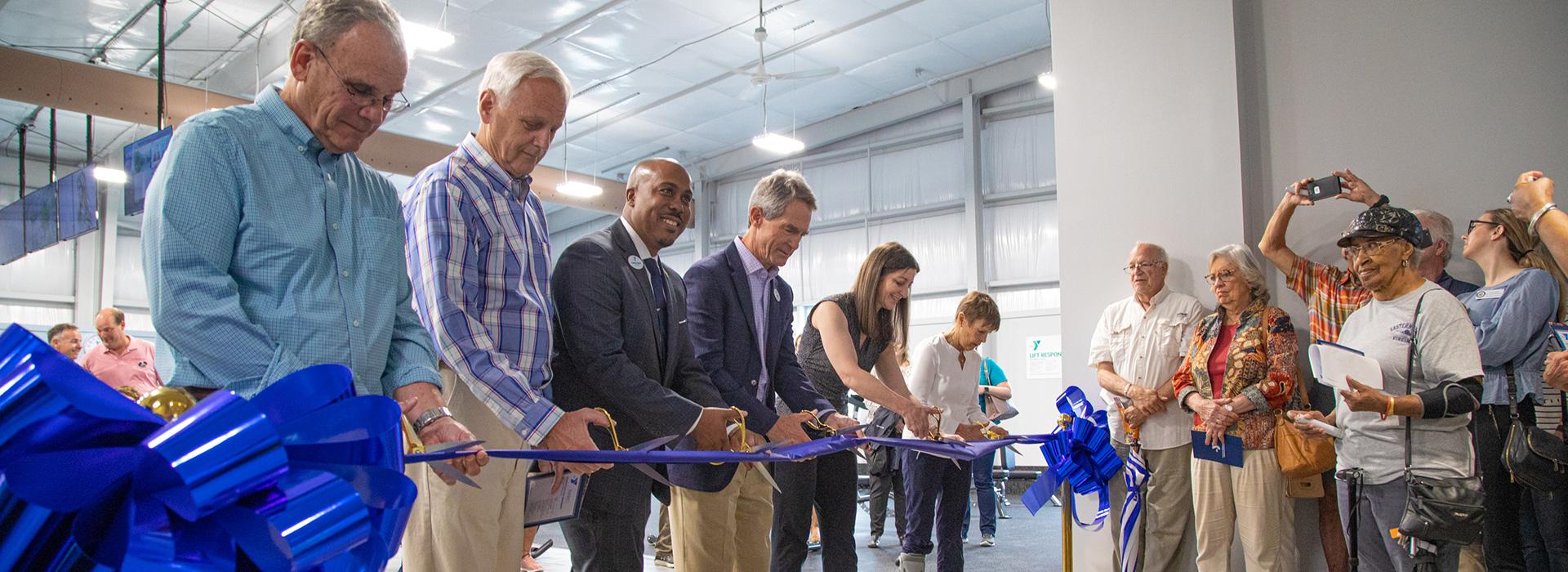 The community gathered in May of 2021 to welcome the Northampton County YMCA into the community. 