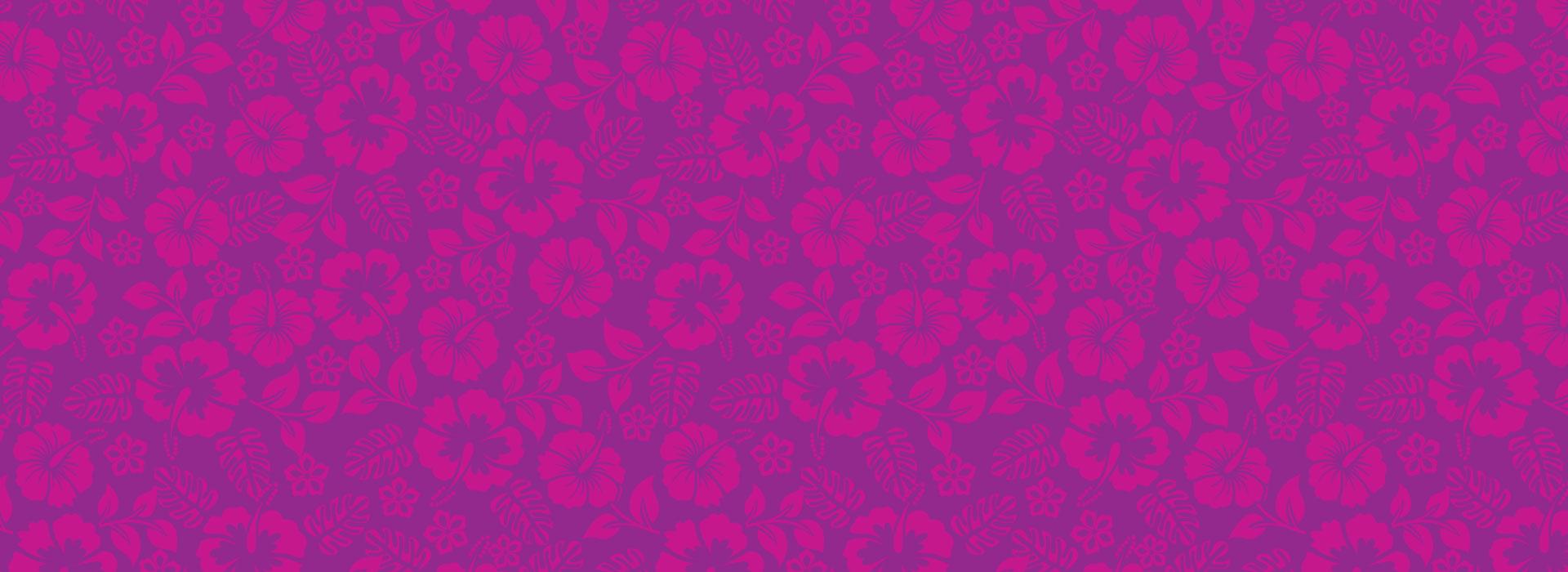 purple background with hibiscus flowers