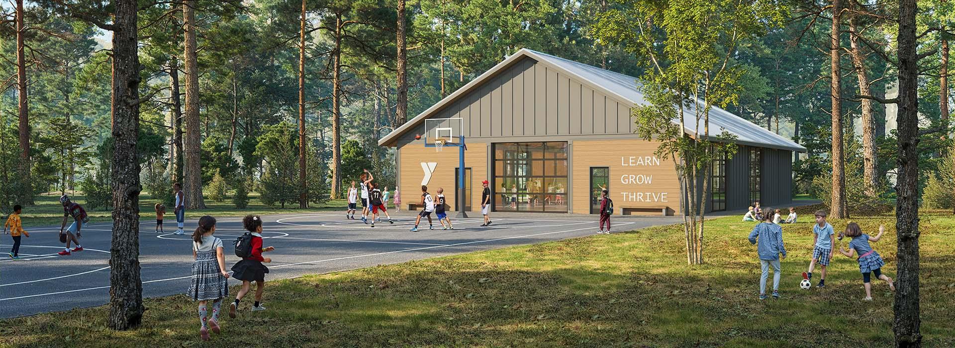 Camp Silver Beach pavilion rendering
